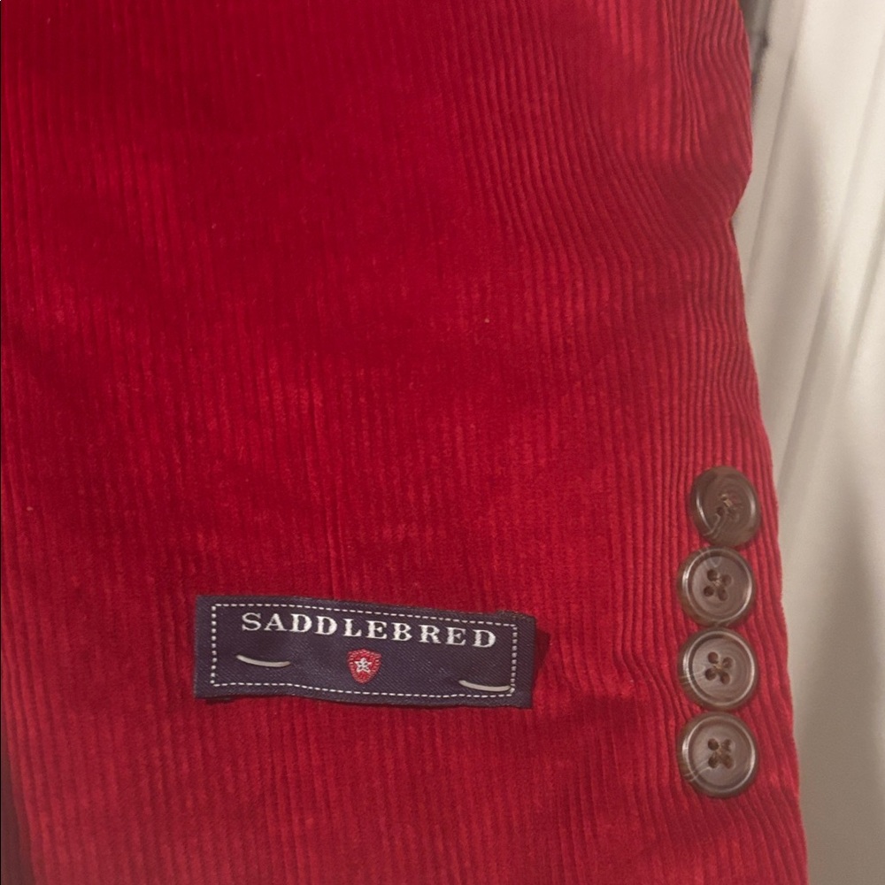 Saddlebred Red Sport Coat 42R NWT Mens Blazer Statement Jacket - Picture 7 of 8